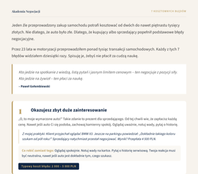 Strona 2: opisy błędów z przykładami